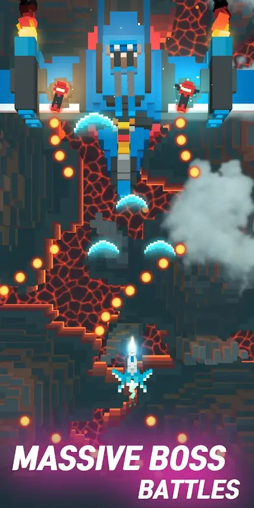 Sky Wings: Pixel Fighter 3D screenshot 3