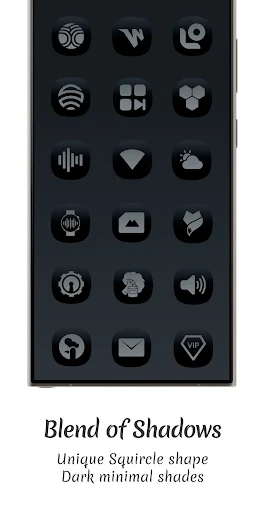 Midnight Dark – Icon Pack screenshot 3