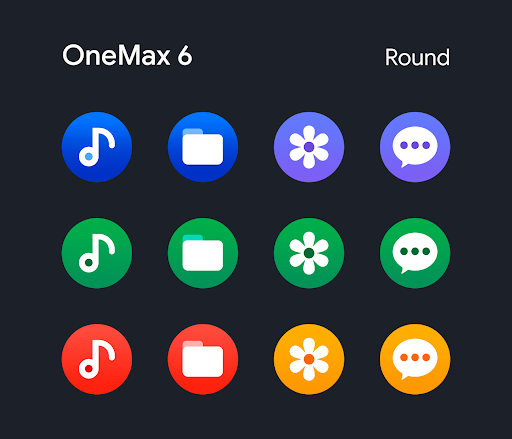 OneMax 6 – Icon Pack (Round) screenshot 3