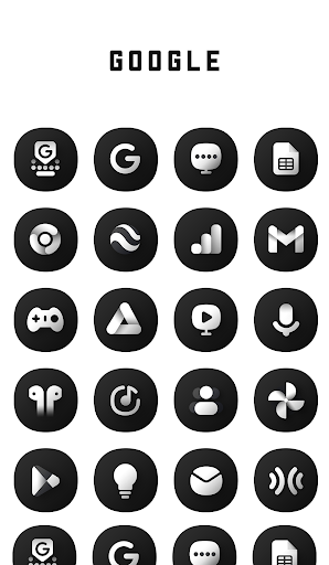 Black Icon Pack screenshot 3