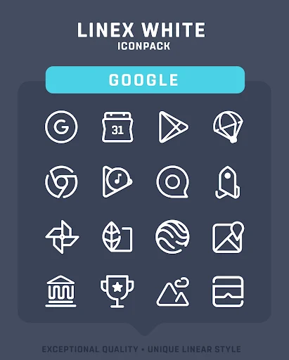 LineX White Icon Pack screenshot 3