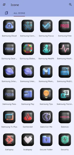 Glossy Dark 3D – Icon Pack screenshot 3