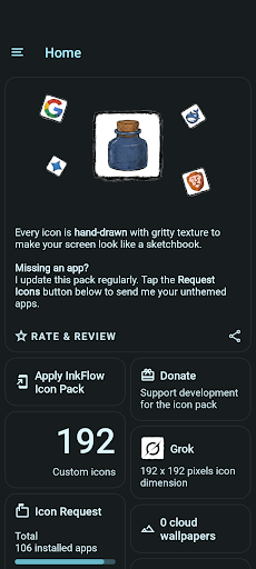 InkFlow Icon Pack screenshot 3