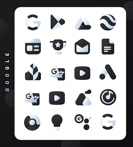 Black Icon Pack : LuX (Lux Black) screenshot 3