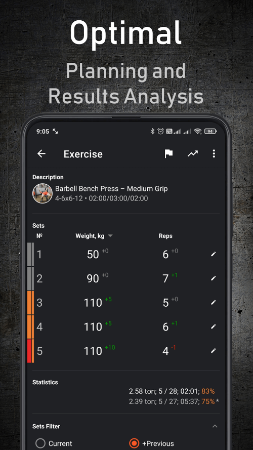 GymUp PRO – workout notebook screenshot 3