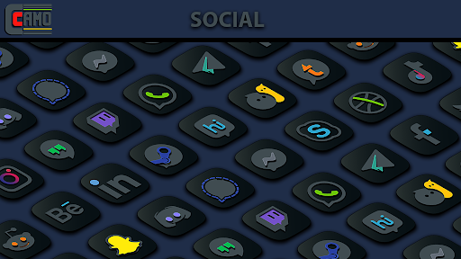 Camo Dark Icon Pack MOD screenshot 3