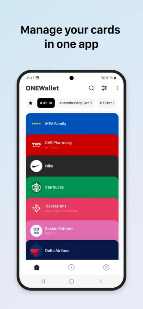 ONEWallet – Cards Wallet screenshot 3