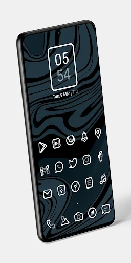 Aline White: linear icon pack screenshot 3