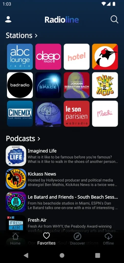 Radioline: Radio & Podcasts screenshot 3
