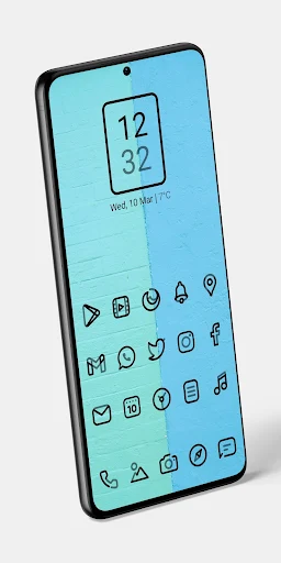 Aline Black: linear icon pack screenshot 3