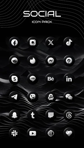 Luna Black Icon Pack screenshot 3