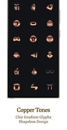 Bronze Copper Icon Pack screenshot 3