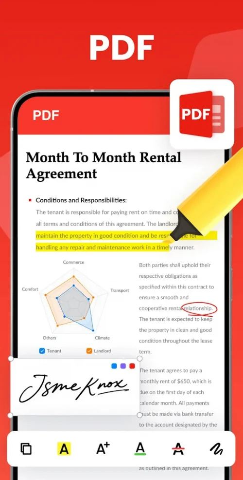 Document Reader – PDF Editor (One Read) screenshot 3