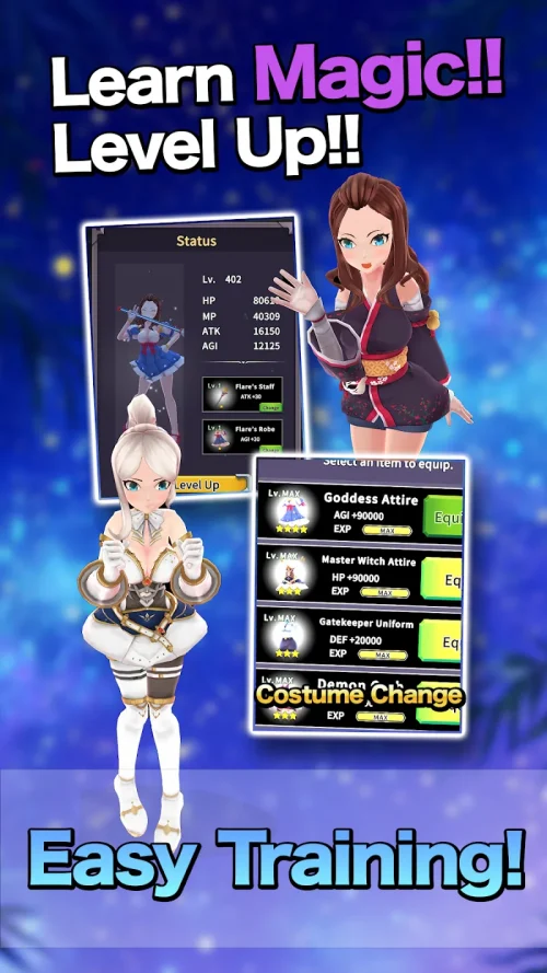 Witch Growth: Idle Clicker RPG screenshot 3