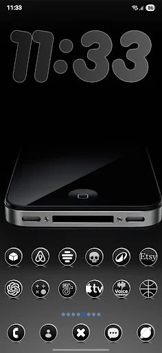 Dark Rounds icon pack screenshot 3