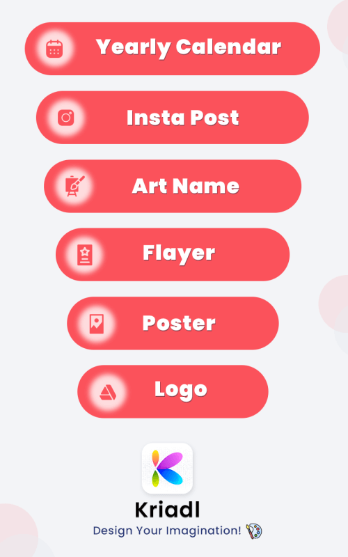 Kriadl: Flyer & Logo, Design screenshot 3