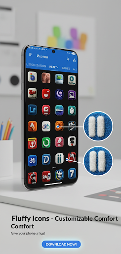 Fluffy 3D Icon Pack MOD screenshot 3