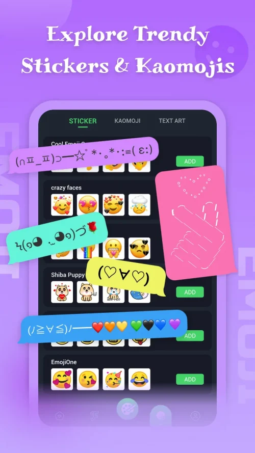 Emoji keyboard screenshot 3