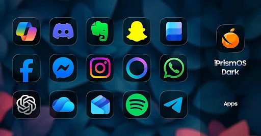 iPrismOS (Dark) Icon Pack MOD screenshot 3
