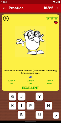 English Irregular Verbs PRO MOD screenshot 3