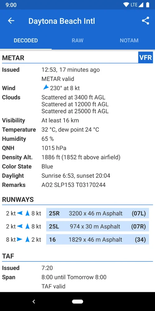 Avia Weather – METAR & TAF screenshot 3