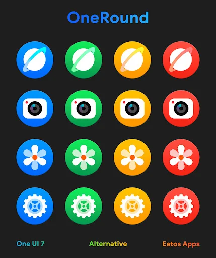 OneRound 7 – Icon Pack (OneRound) screenshot 3