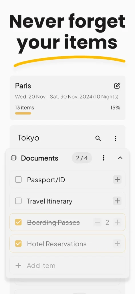 PackMate screenshot 3