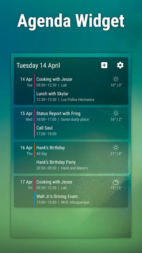 Event Flow Calendar Widget MOD screenshot 3
