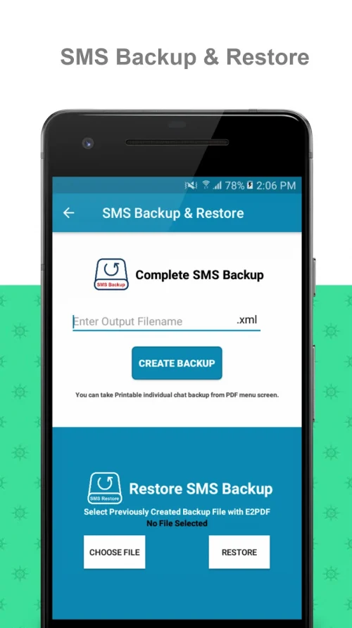 E2PDF SMS Call Backup Restore MOD screenshot 3