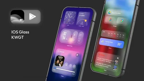 iOS Glass KWGT iOS 26 Inspired MOD screenshot 3