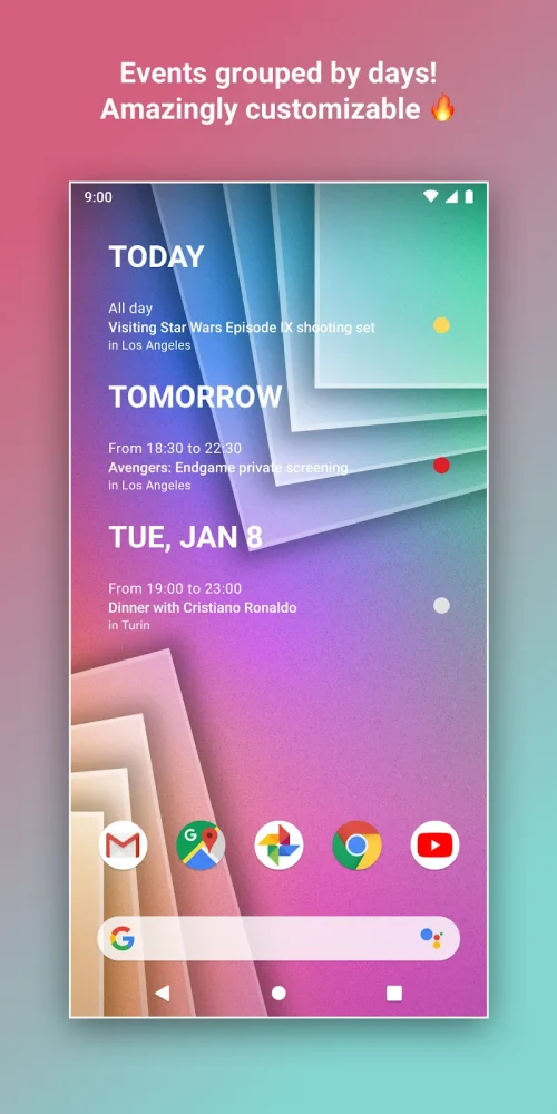 Calendar Widget Agenda Planner MOD screenshot 3