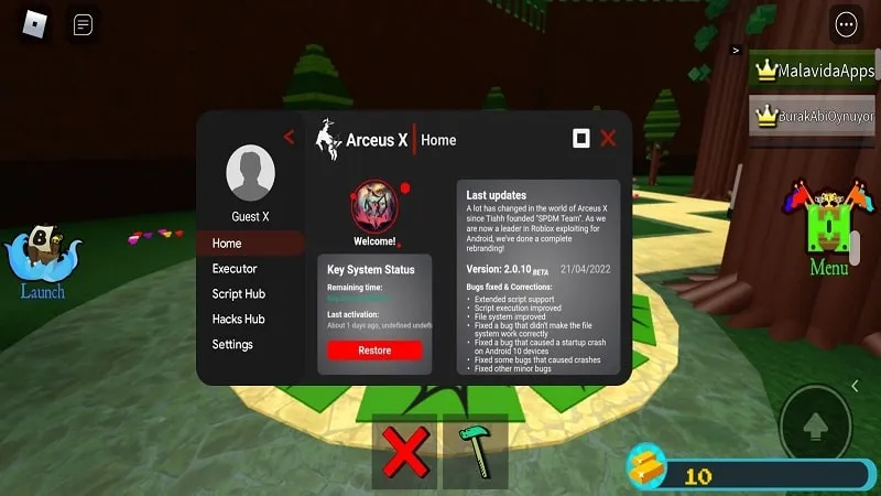 Arceus X 3.1.0 APK + MOD [Unlimited Robux] screenshot 4