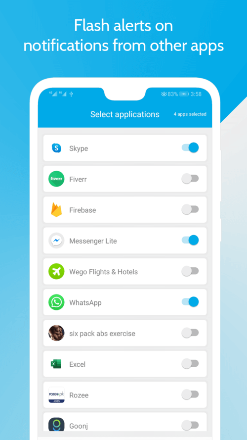 Ultra Flash Alerts: Blink Flas screenshot 4