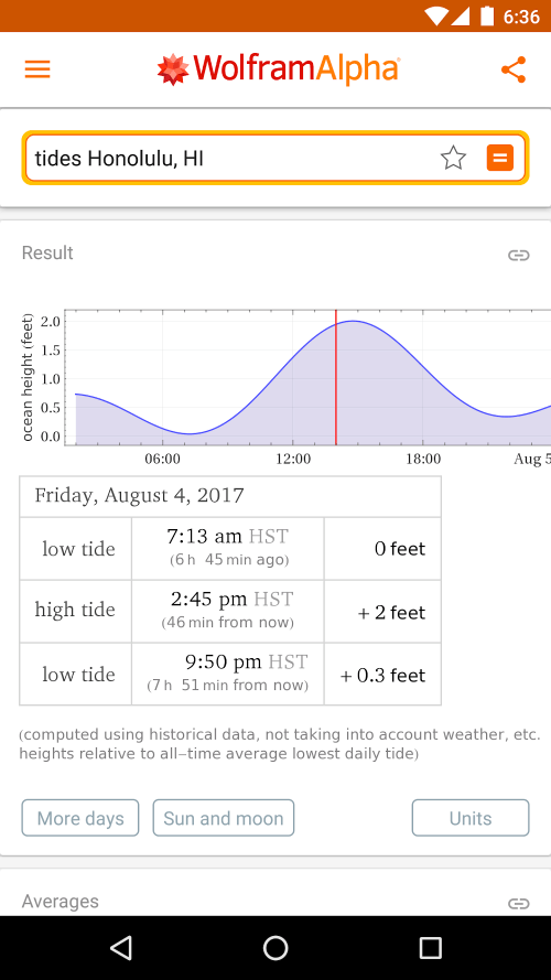 WolframAlpha screenshot 4