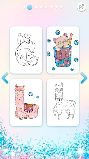 Kawaii Coloring Book Glitter screenshot 4