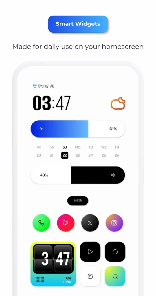 Flux Neo for KWGT screenshot 4
