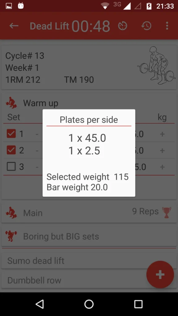 Wendler 5/3/1 log (Five3One) screenshot 4