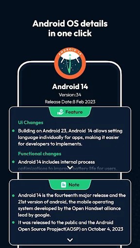 Android version update info MOD screenshot 4