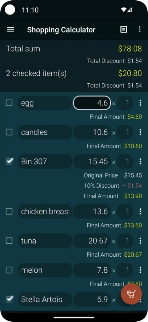 Shopping Calculator screenshot 4