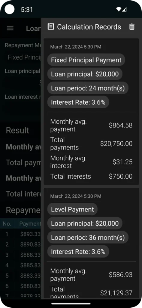 Loan Calculator screenshot 4