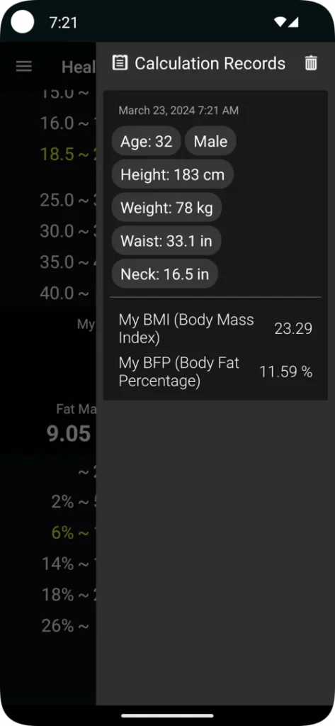 Health Calculator screenshot 4