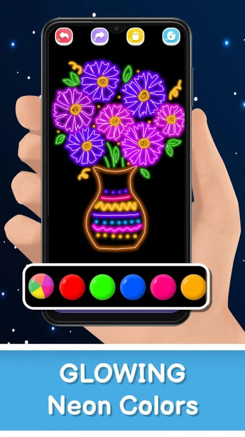 Magic Doodle Art – Neon Glow (Neon Doodle) screenshot 4