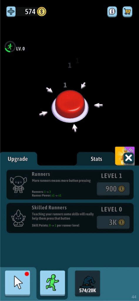 Idle Green Button screenshot 4