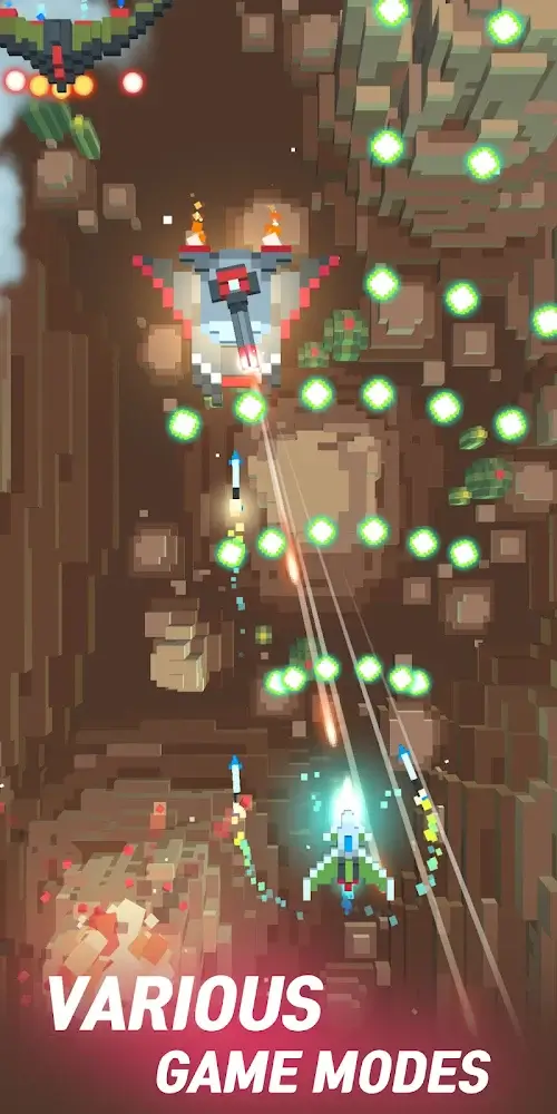Sky Wings: Pixel Fighter 3D screenshot 4