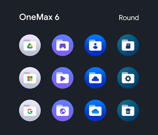 OneMax 6 – Icon Pack (Round) screenshot 4