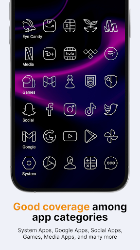 Vera Outline White Icon Pack screenshot 4
