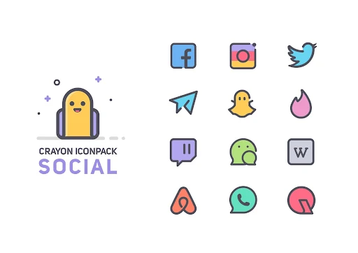 Crayon Icon Pack screenshot 4