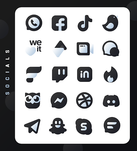 Black Icon Pack : LuX (Lux Black) screenshot 4