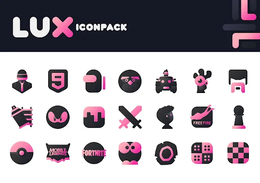 Pink IconPack : LuX (Lux Pink) screenshot 4