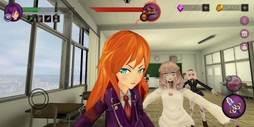 Anime High School Zombie Simul screenshot 4